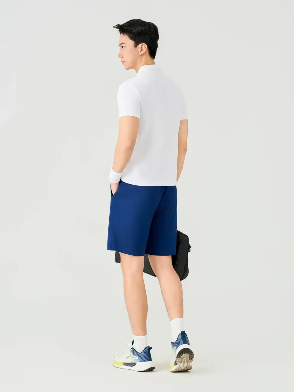 Áo Polo Sport Nam Slim Phối Thân - White 004 - M