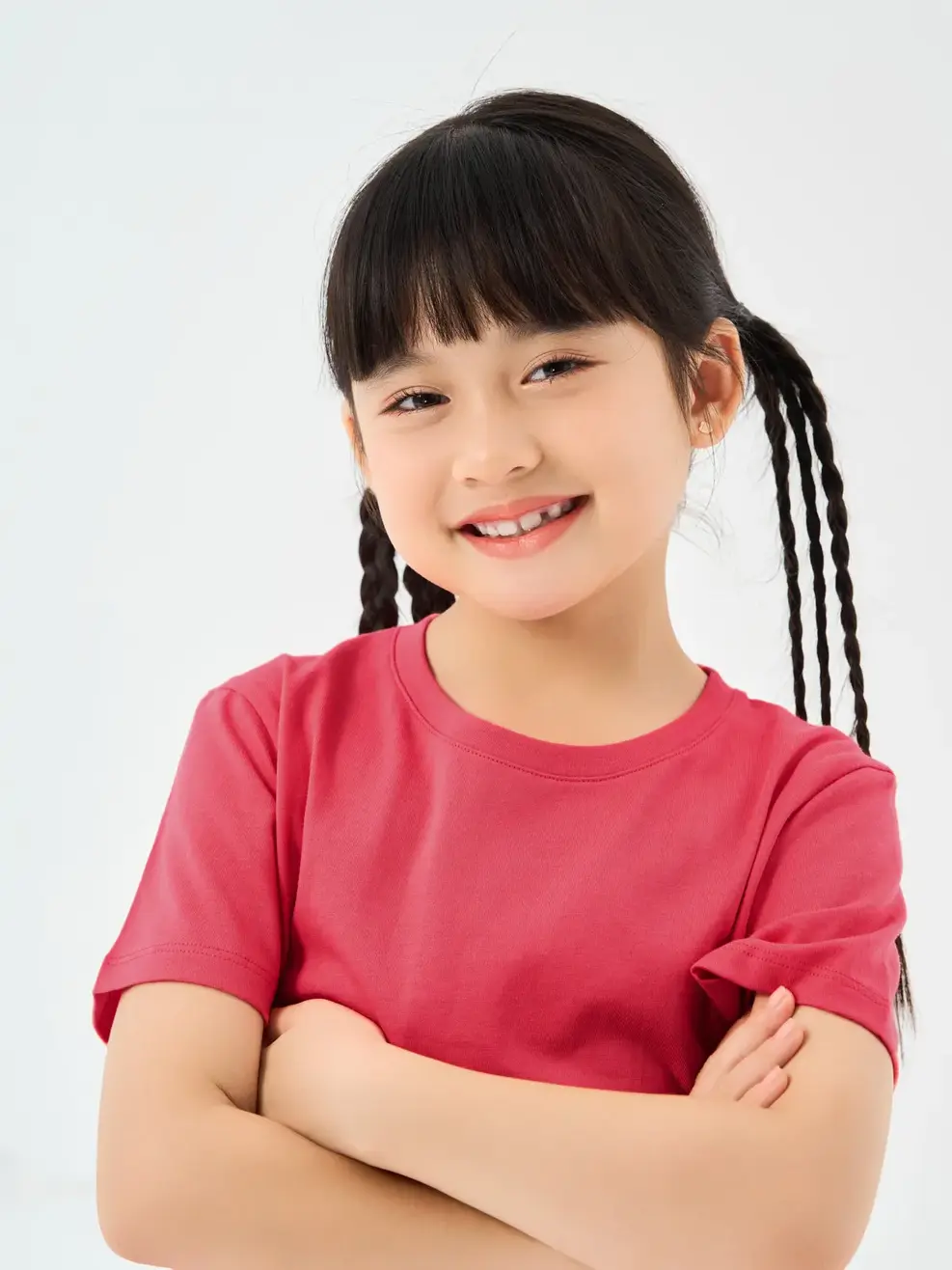 T-shirt Kid Bé Cơ Bản Cotton Usa - Hồng - 2