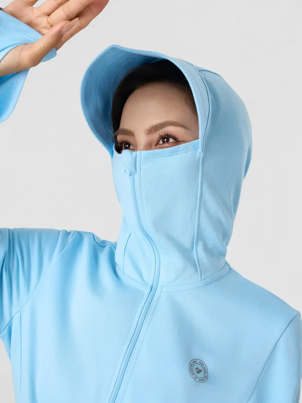 Áo Khoác Chống Nắng Nỉ Dày Dặn - Xanh Da Trời 240 - S