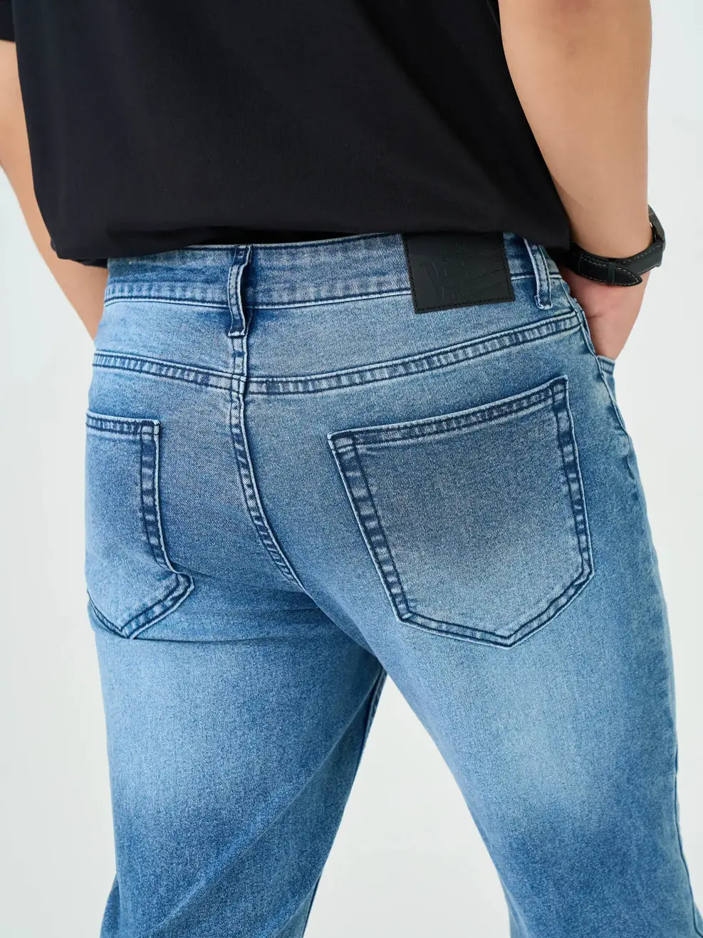 Quần Jeans Nam Regular Indigo  - Màu chàm 003 - 28