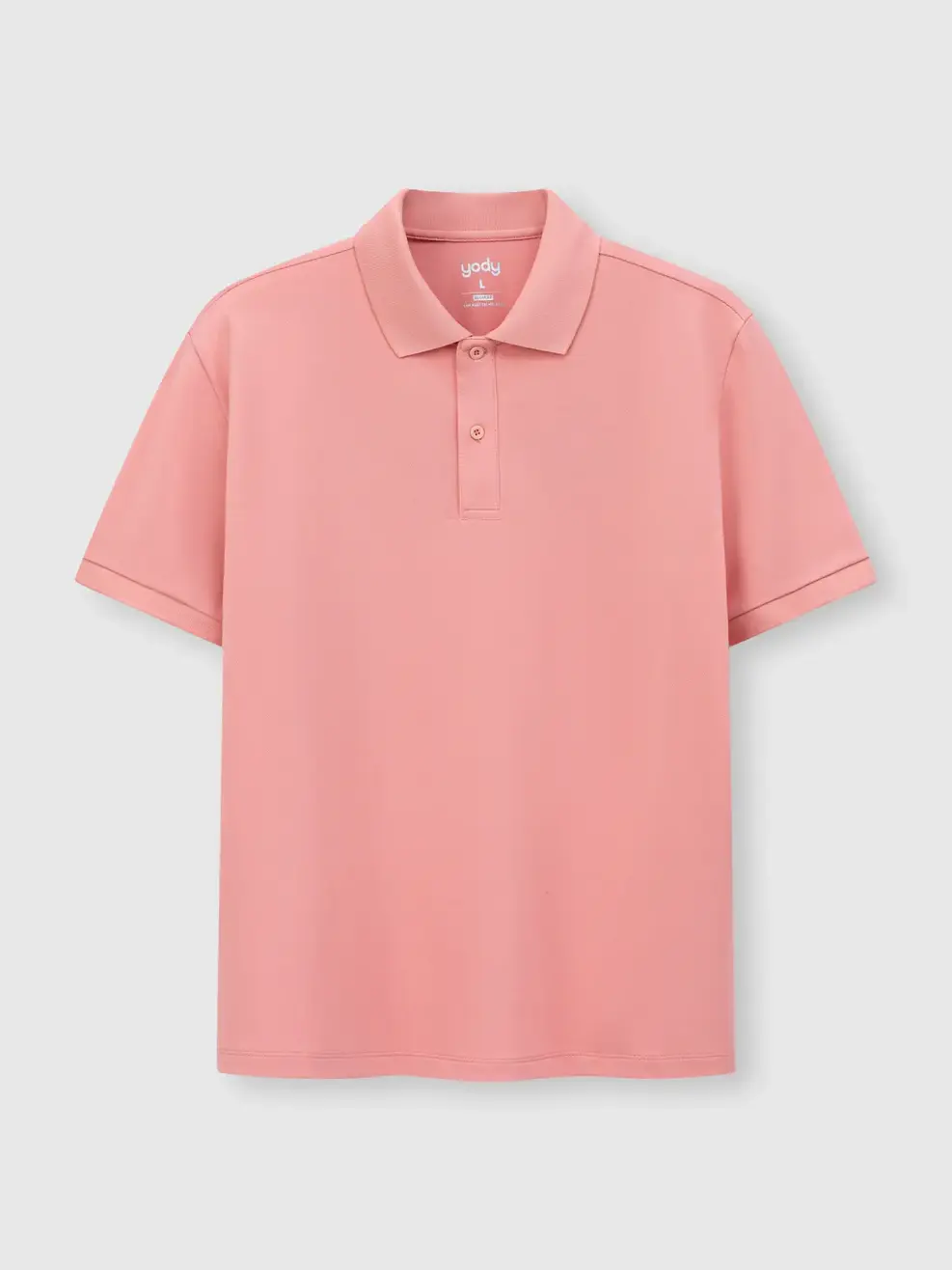 Áo Polo Nam Ngắn Tay Nẹp Che Cúc - Hồng 026 - S