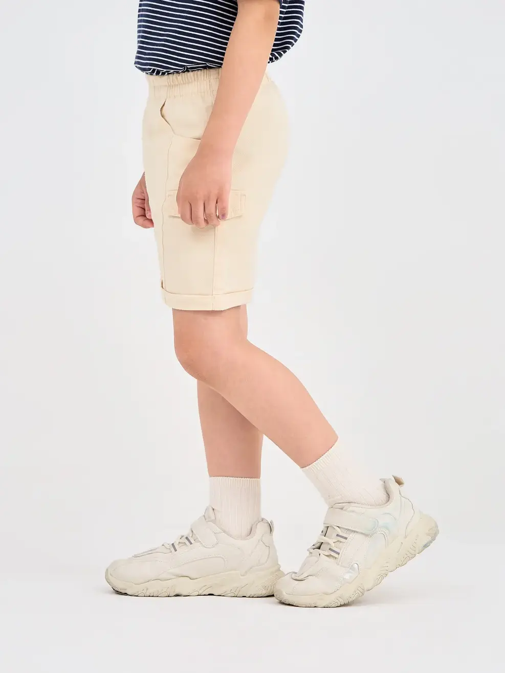 Quần Sooc Bé Trai Can Thân Túi Giả  - Be - 2