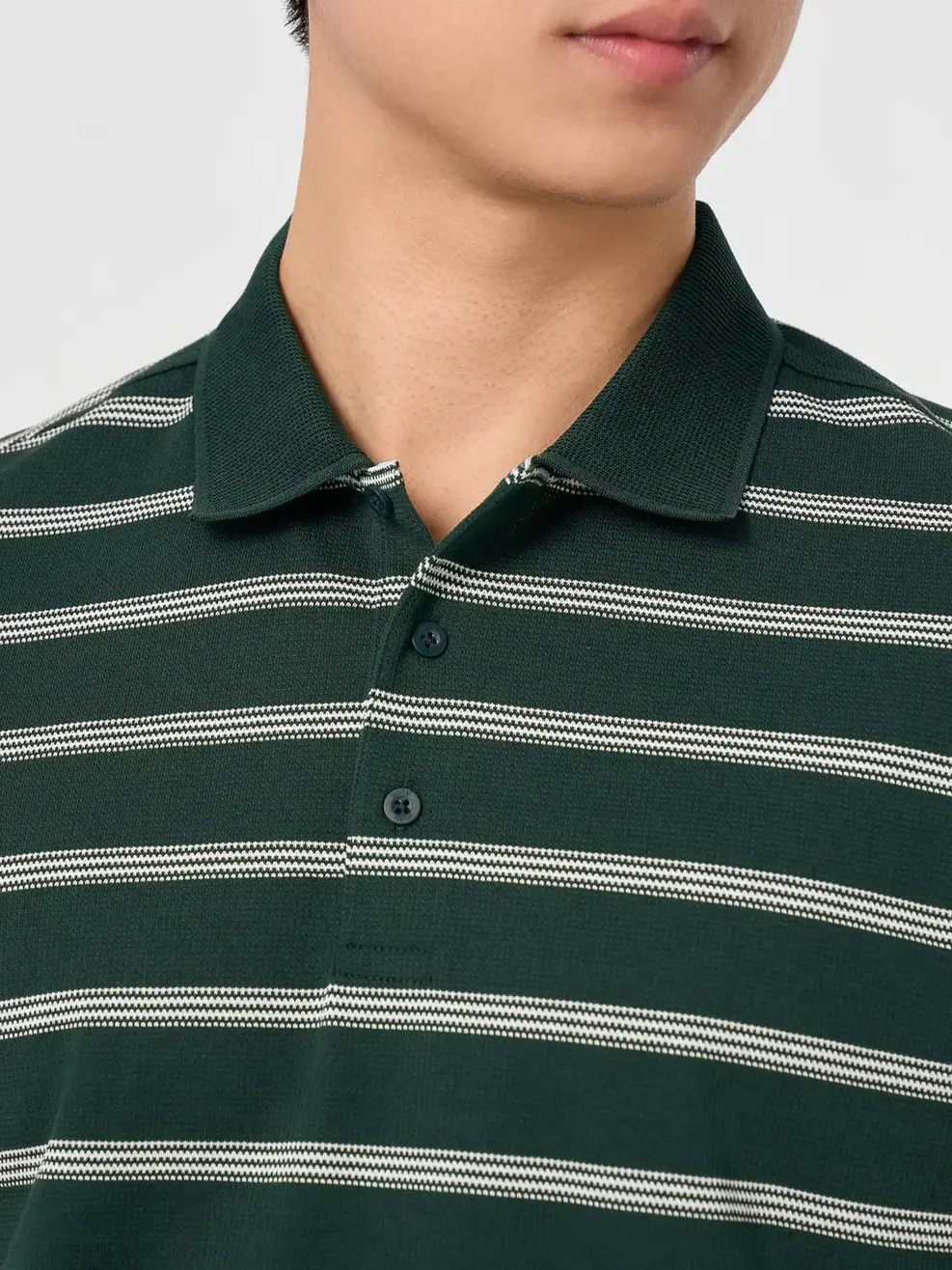 Áo Polo Nam Regular Họa Tiết Kẻ - Kẻ Xanh Lá 150 - S