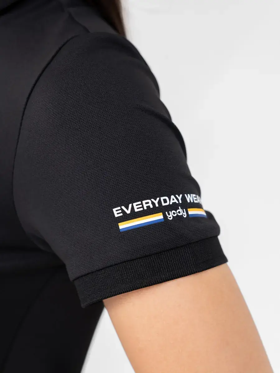 Áo Polo Nữ Bạc Hà In Everyday Wear - Đen - S