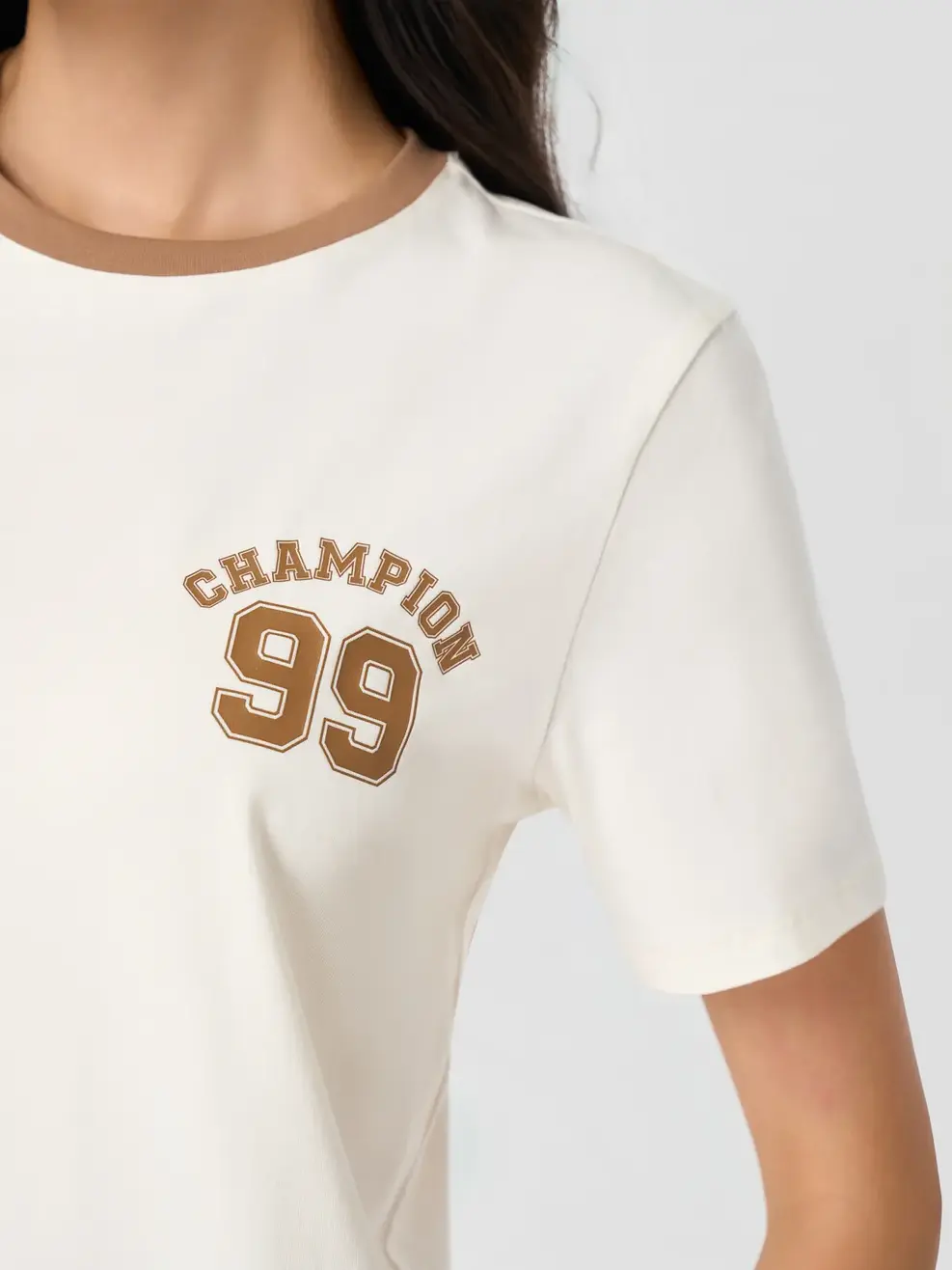 Bộ Đồ Nữ In Số 99 - Màu nâu 005 - S
