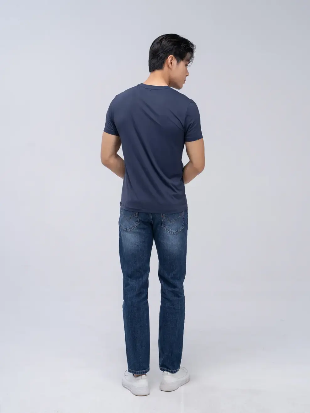 T-shirt thể thao nam running 2 - Tím than - XL