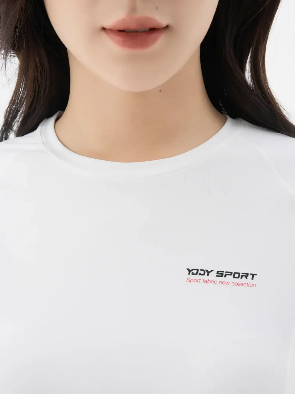 T-shirt Thể Thao Nữ Dáng Ôm Tay Raglan Phối - Trắng - S