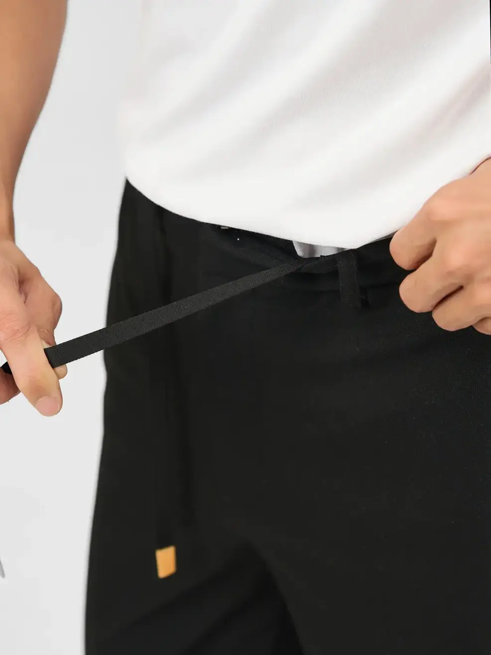 Quần Dài Âu Nam Cạp Chun Ốp (qam6049) - ĐEN 002 - 29