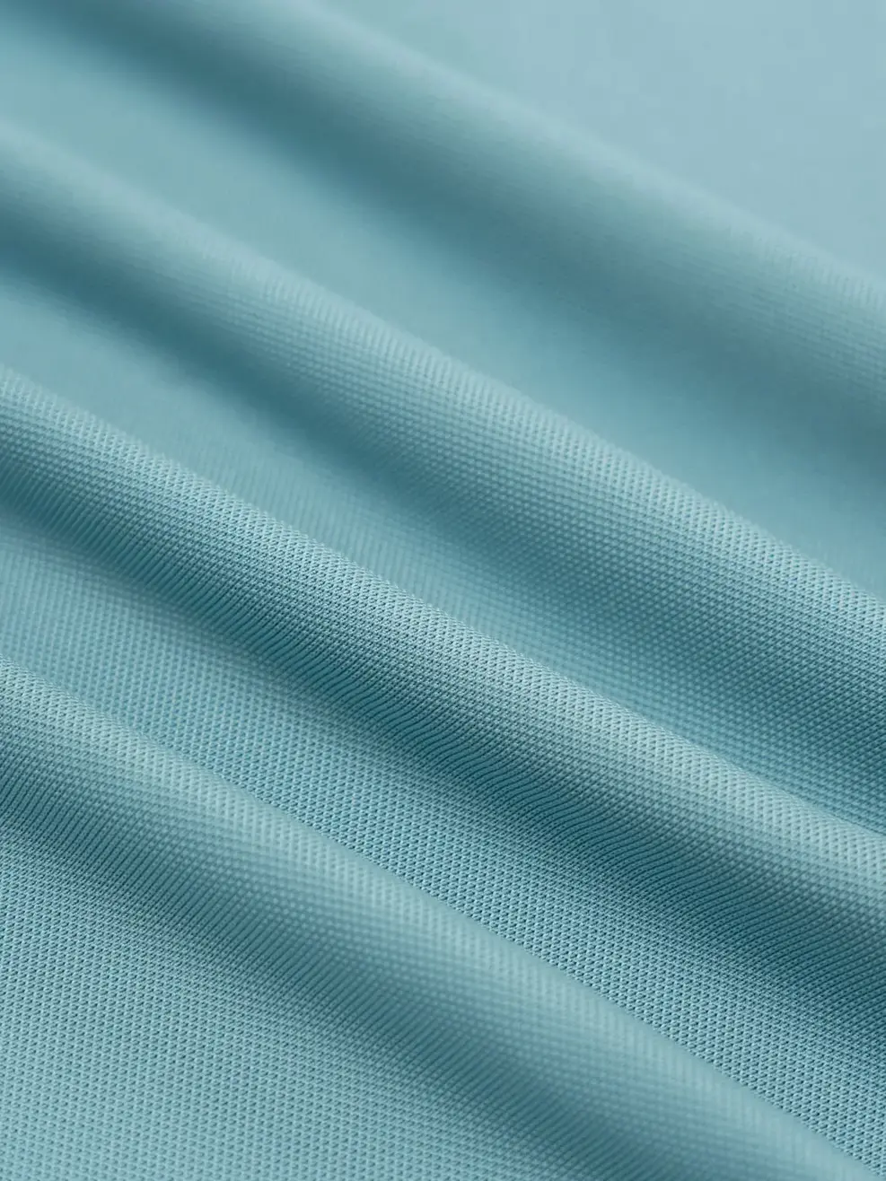 Polo nữ coolmax bo dệt nổi - Xanh ngọc - S