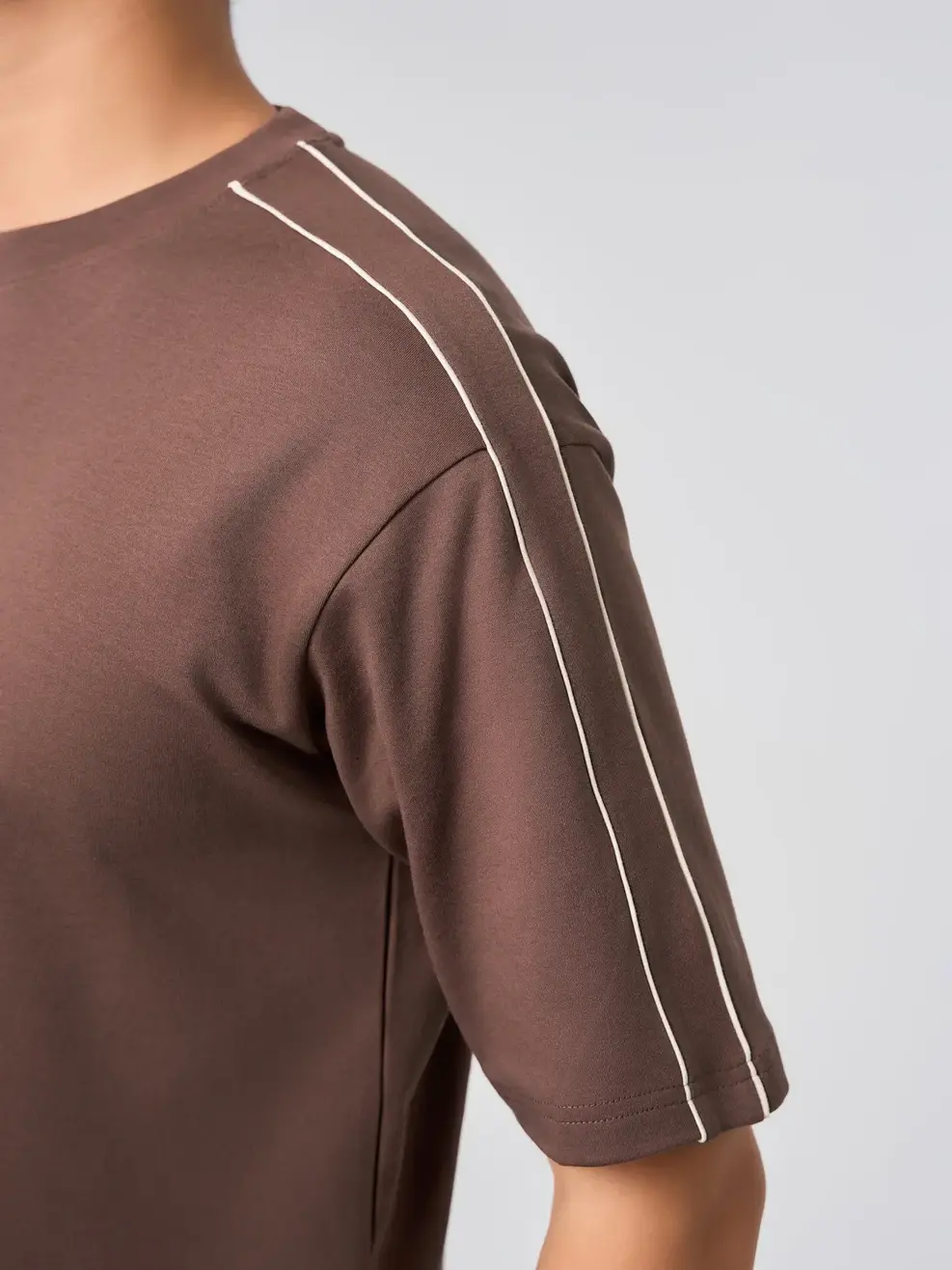 Bộ Đồ Nam Phối Lé - Màu nâu 002 - M