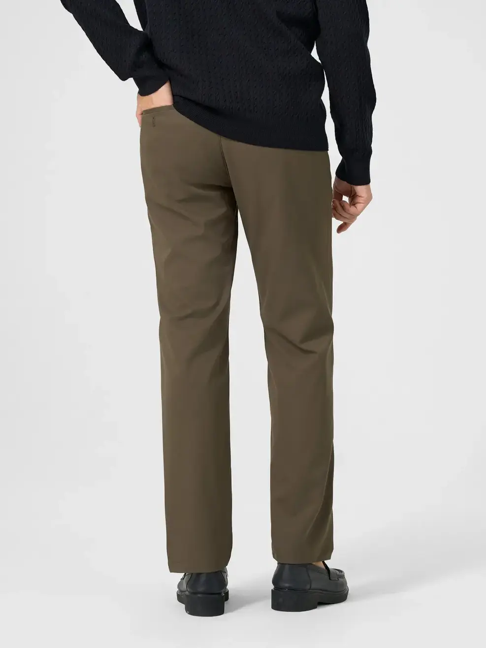 Quần Kaki Nam Phối Túi Sườn - Nâu đậm - 29