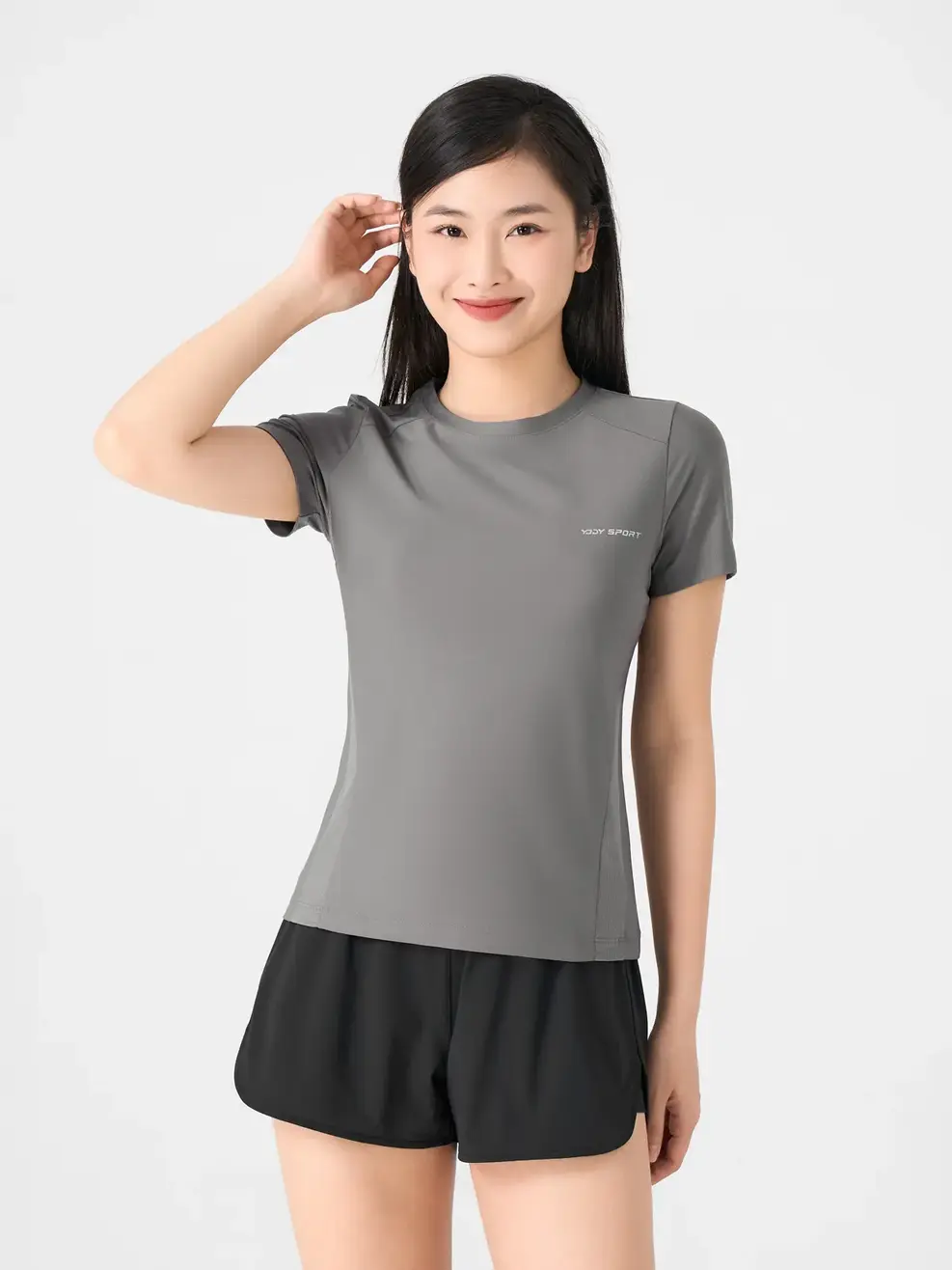 T-shirt Nữ Yody Sport - Xám - S
