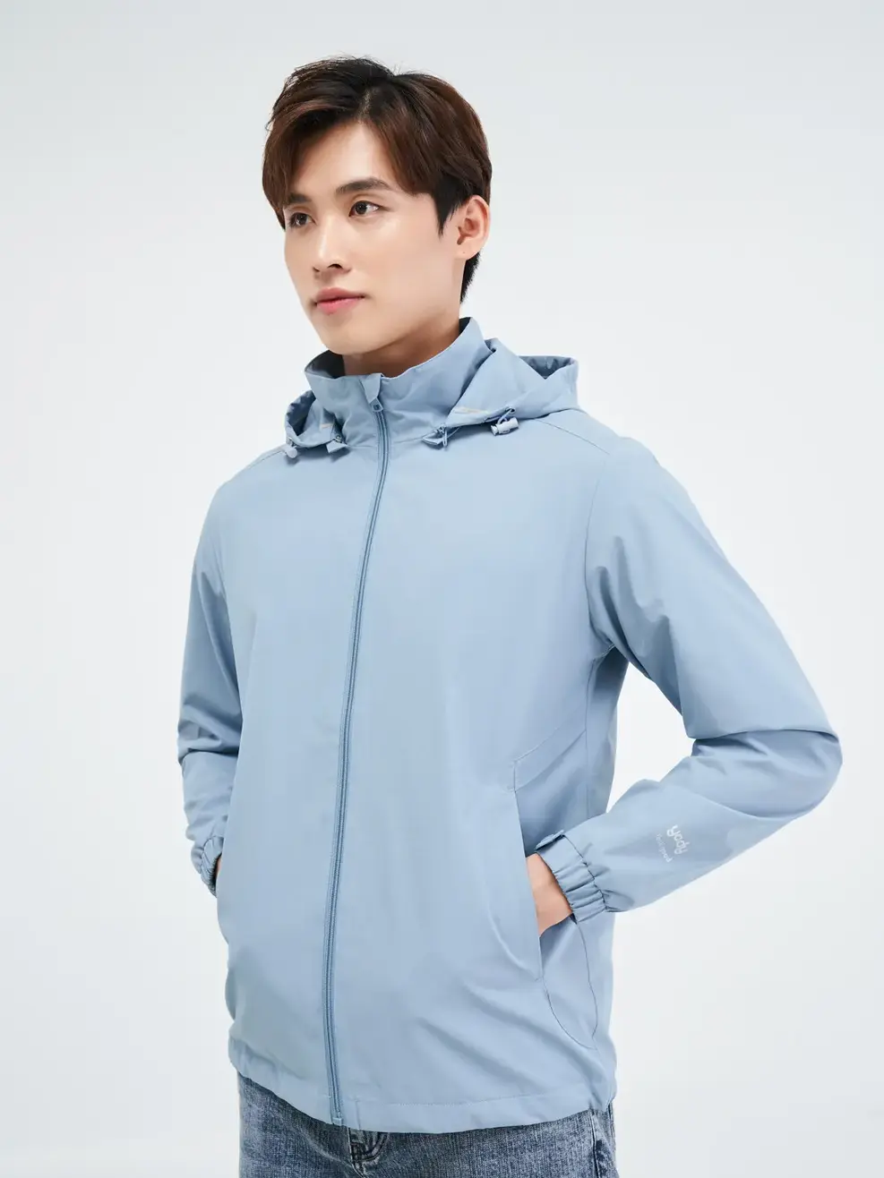 Áo khoác nam súp sườn - Xanh trời - XL