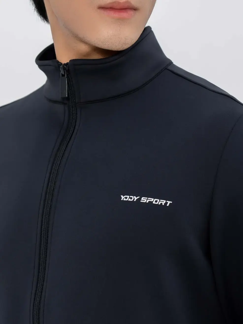 Áo khoác thể thao nam bo gấu - Đen - M