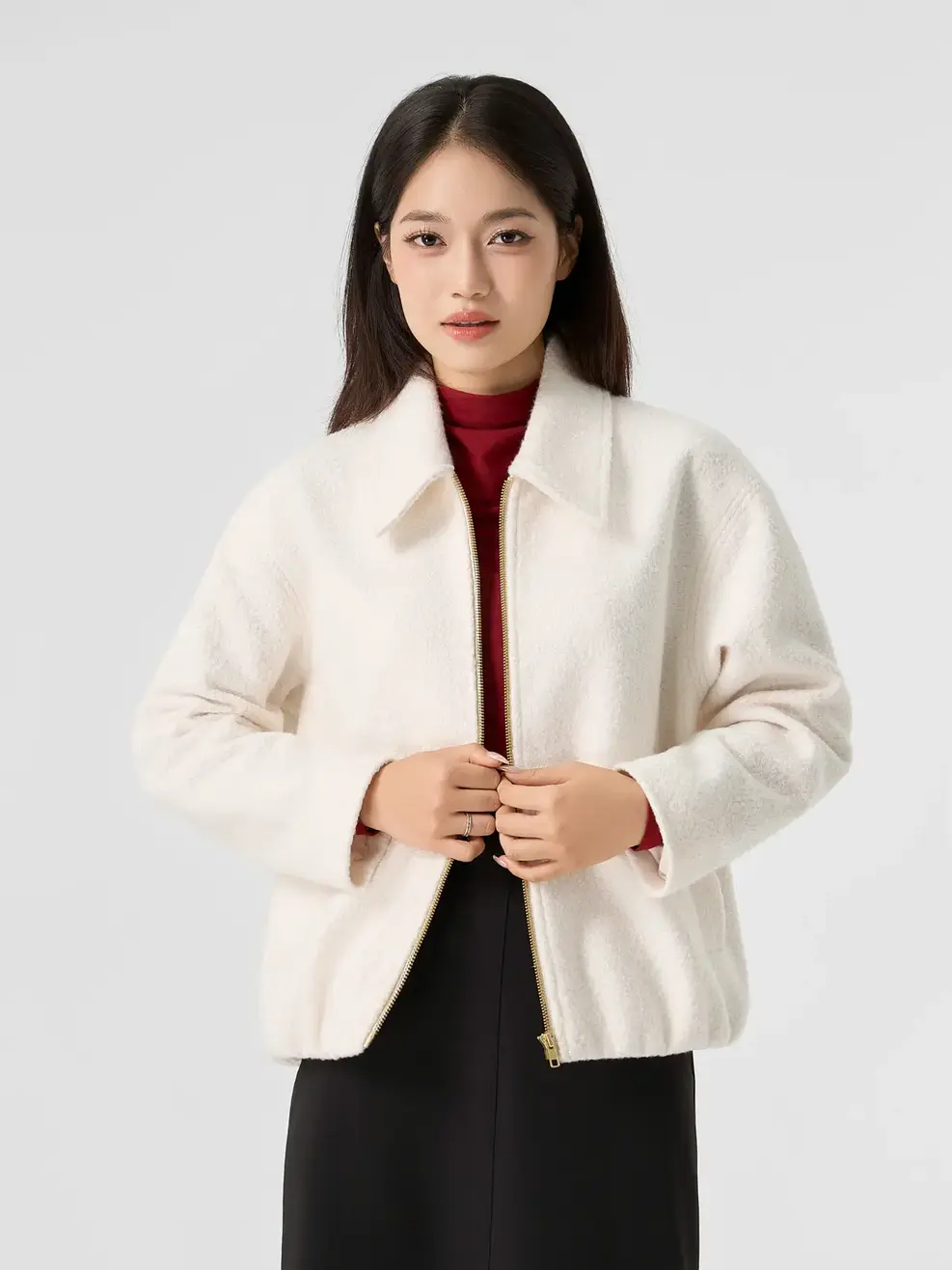 Áo Khoác Bomber Relax Fit - Be 142 - S