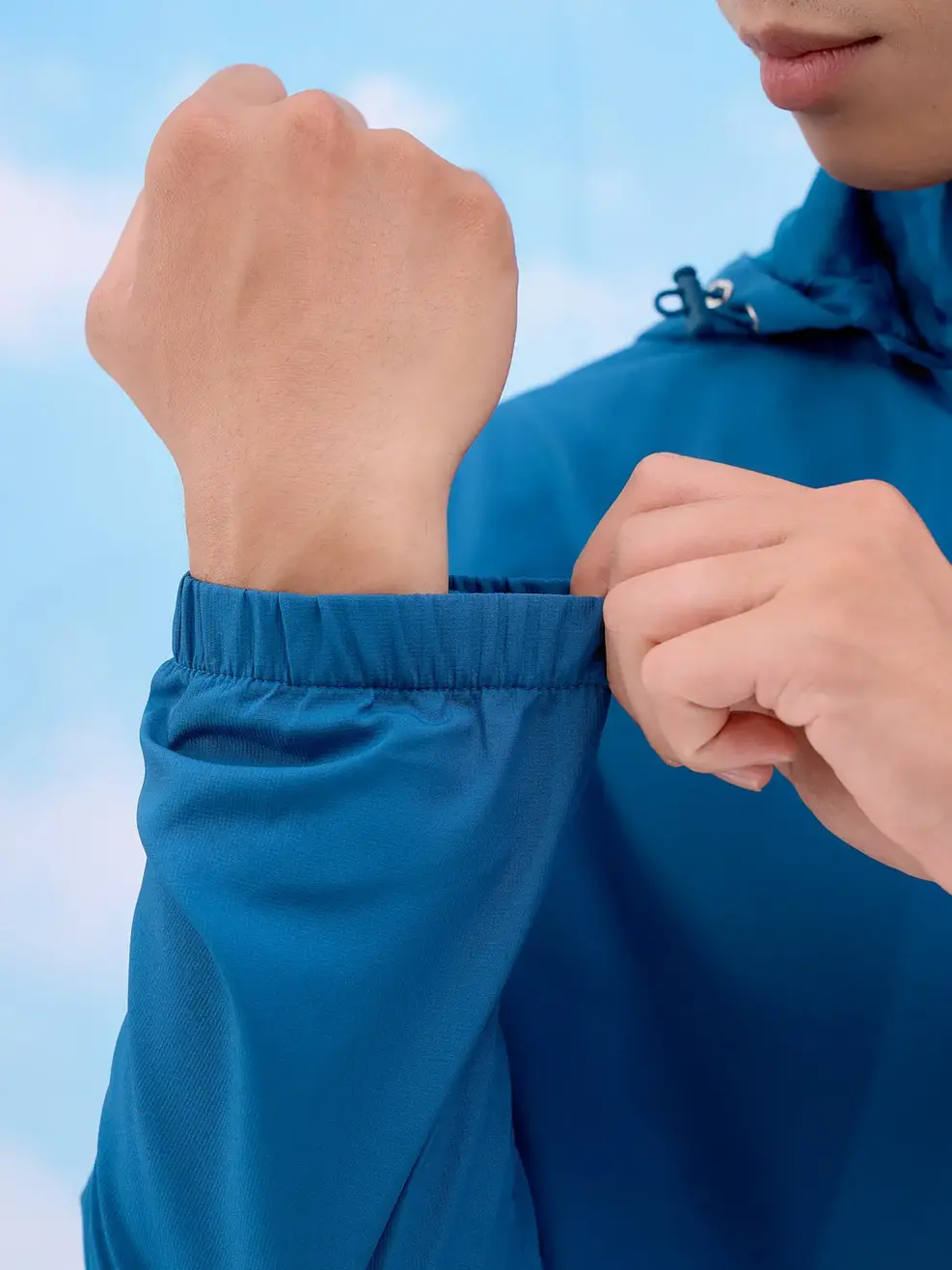 Áo khoác gió nam trượt nước thông minh - Xanh than - M