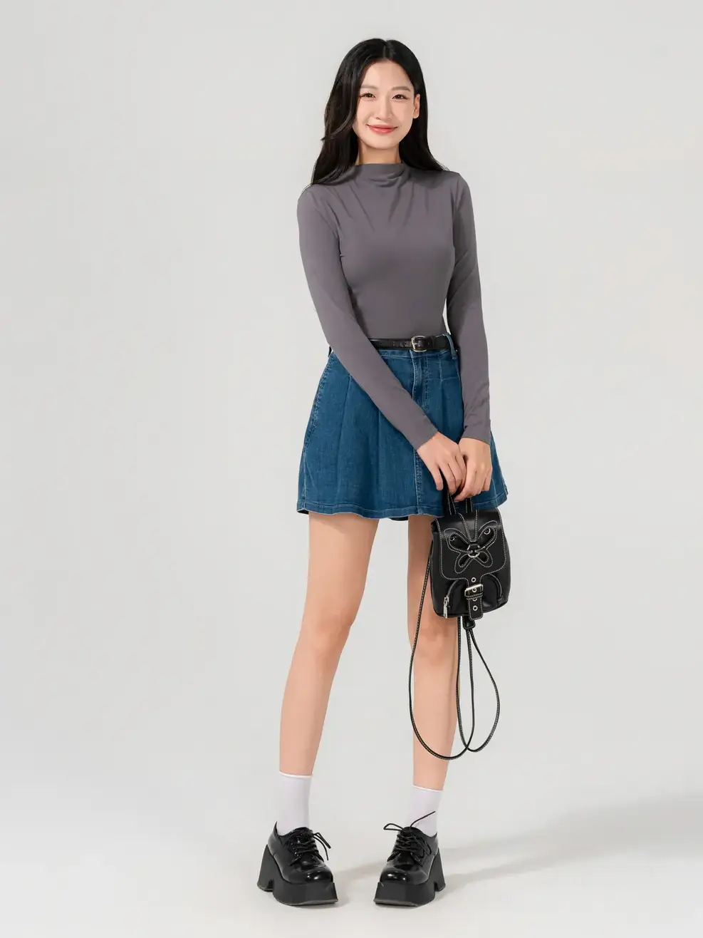 Áo Body Giữ Nhiệt Bamboo Cổ Leo - Xám 010 - S