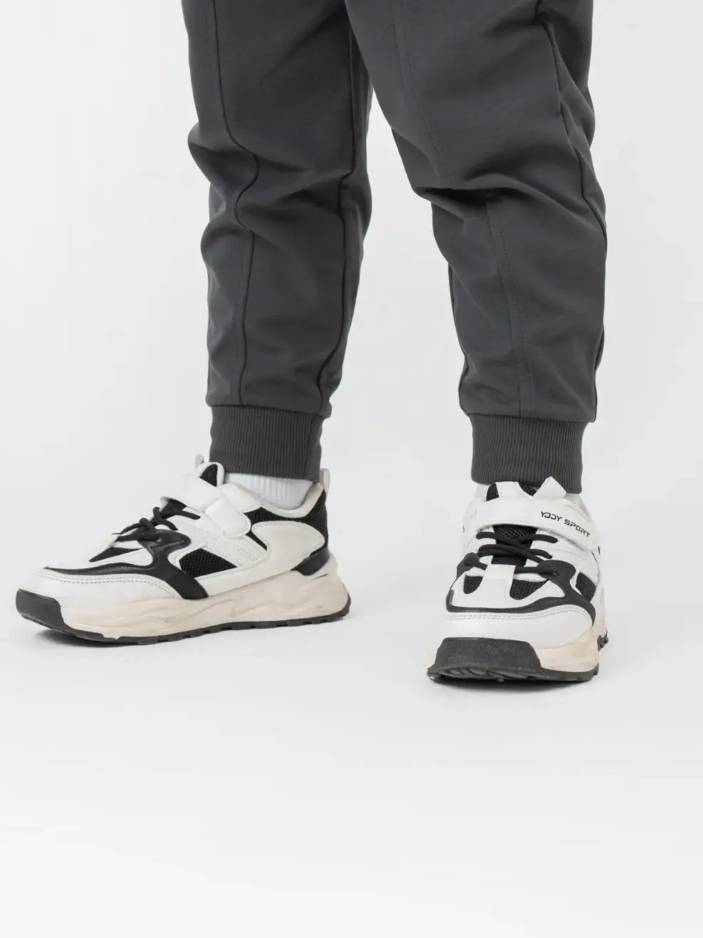 Bộ Đồ Thu Đông Kid Cổ Bo Tim - Ghi Đậm - 2