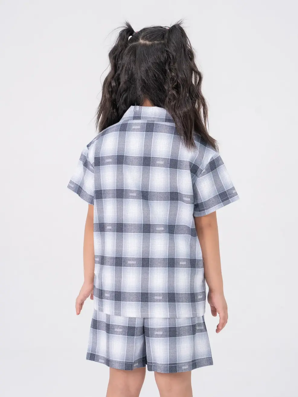 Pijama Kid Cafe Kẻ - ĐEN KẺ XANH - 2