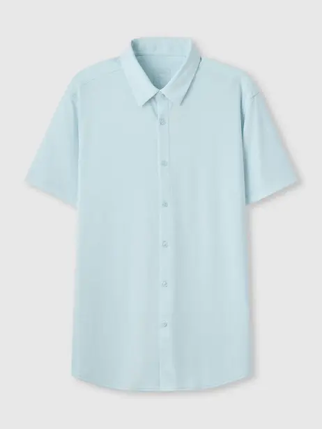 Áo Sơ Mi Nam Cộc Tay Business Bề Mặt Tổ Ong