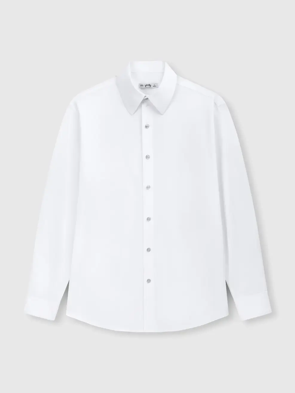 Áo Sơ-mi nam cơ bản cổ dựng phom Slim Fit - White 004 - M