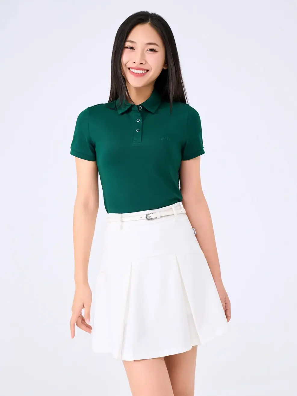Polo Nữ Gia Đình - Xanh rêu - S
