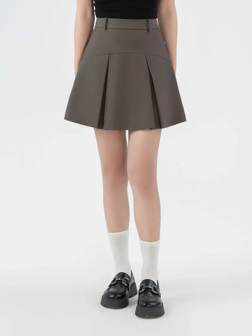 Chân Váy Nữ Ly Súp Trẻ Trung - Nâu đậm - S