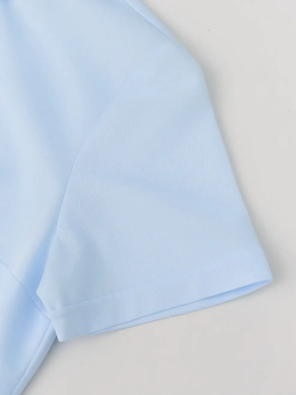 Áo Sơ-mi Ngắn Tay regular essential -  Xanh Da Trời 227 - S