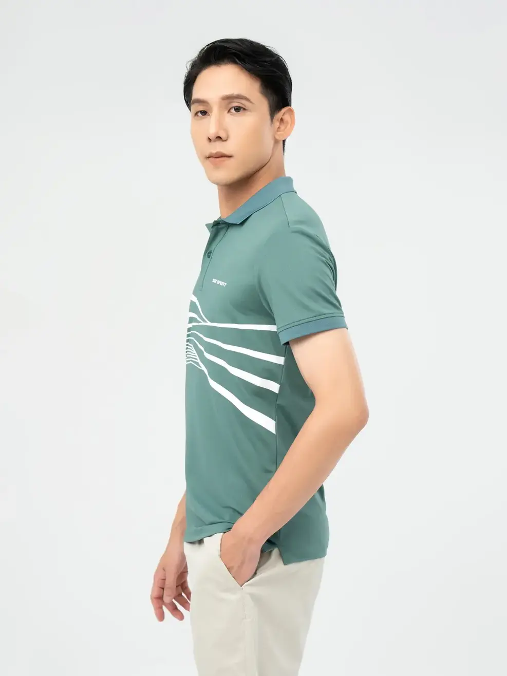 Polo Nam Yody Sport - Xanh rêu - M