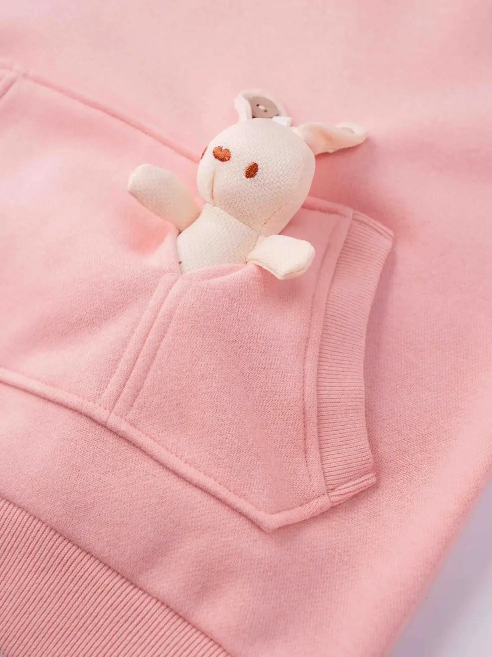 Áo Nỉ Túi Thỏ - HỒNG 056 - 110