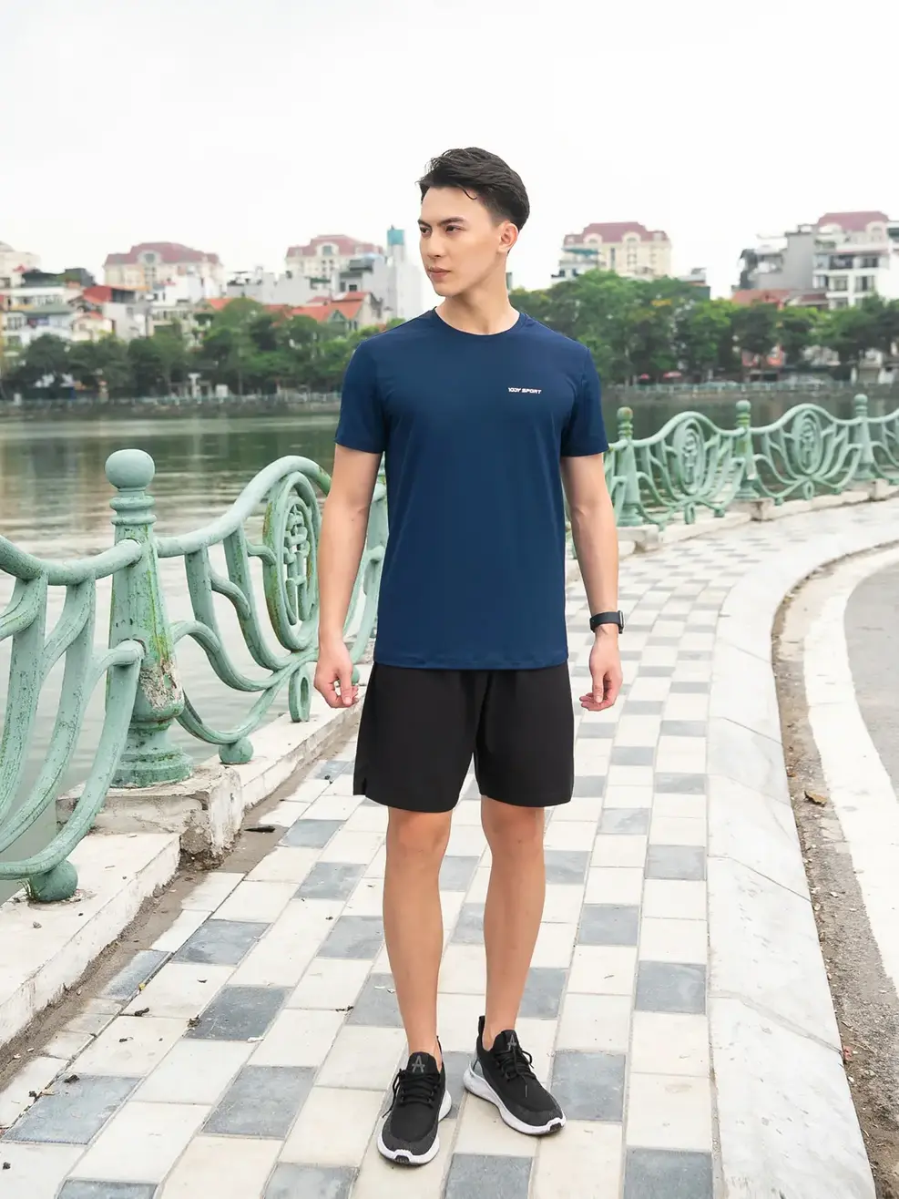 T-shirt thể thao nam perform ance 2 - Navy - M