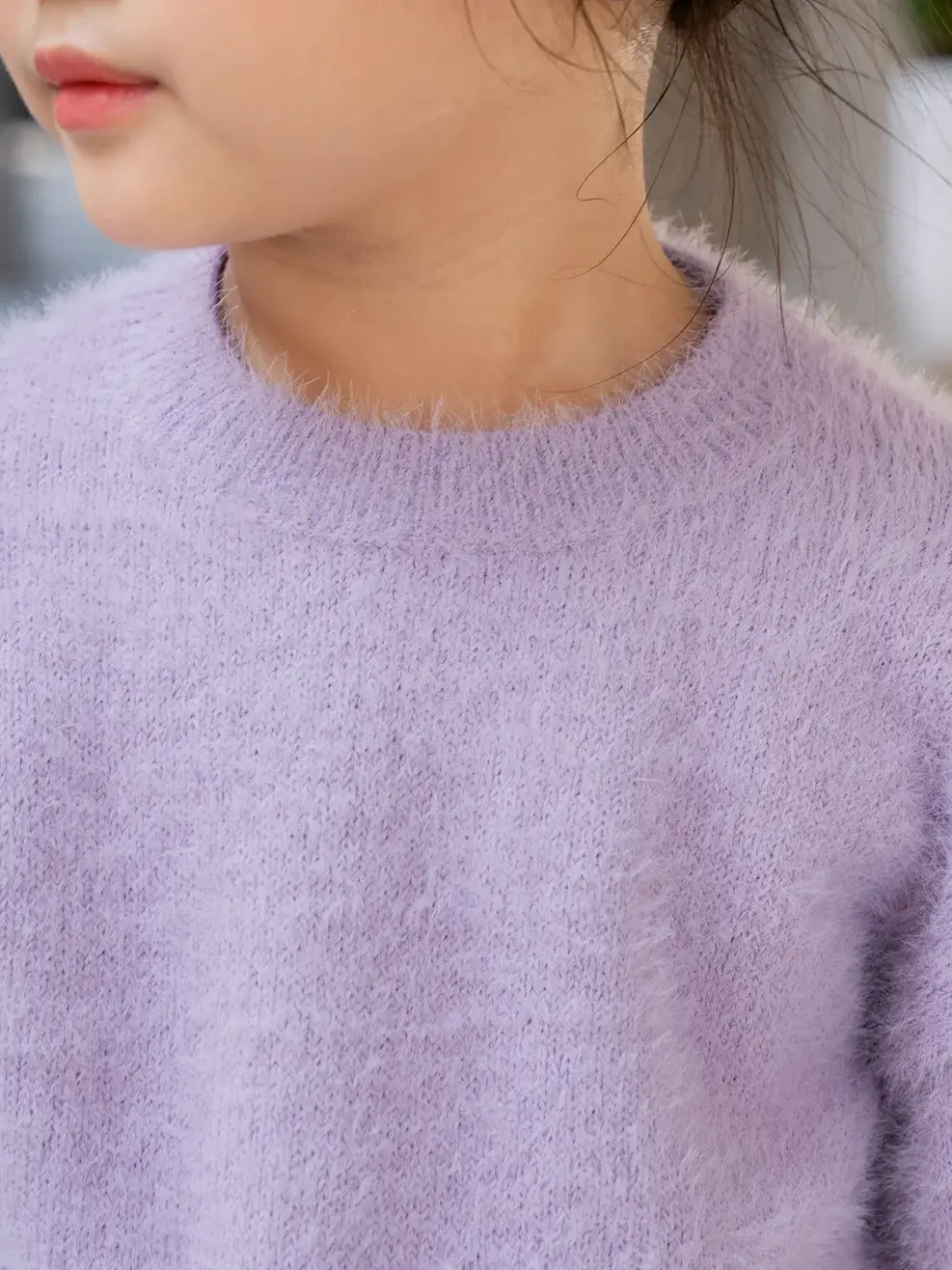 Áo len Kid lên lông - Tím - 2