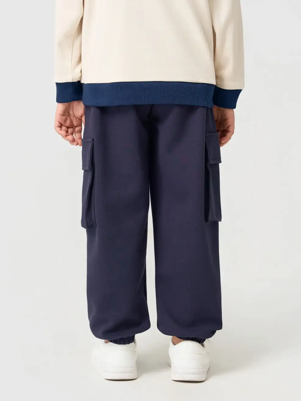 Quần Nỉ Túi Hộp - Navy 012 - 110