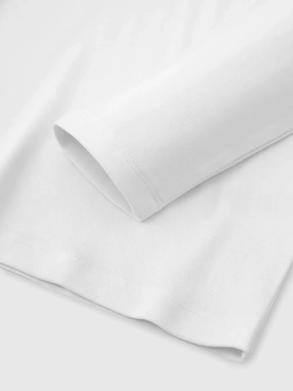 Áo Phông Nam Dài Tay Cổ 3cm - Trắng 001 - M