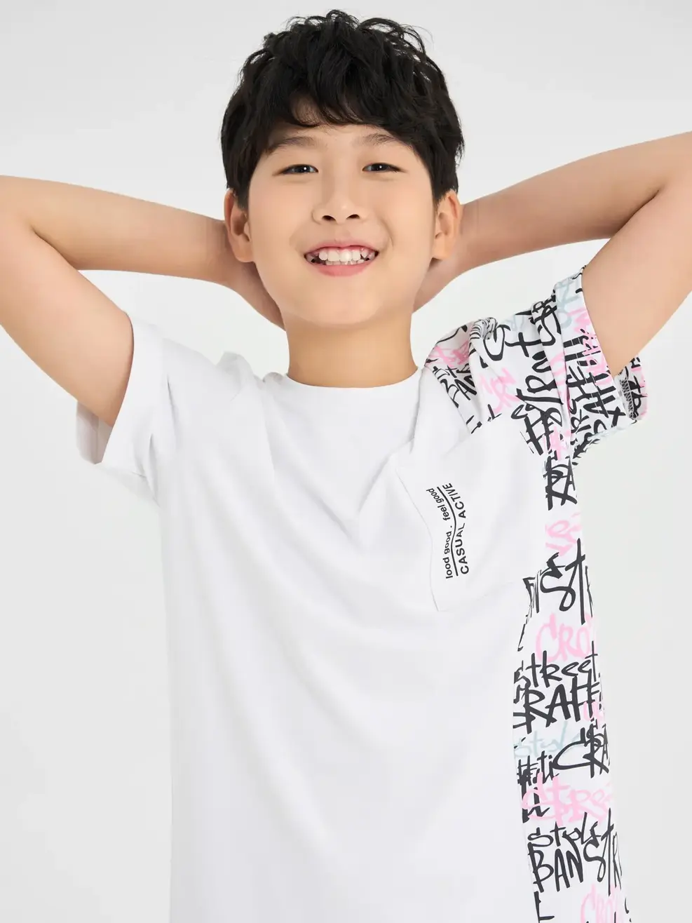 Áo Thun Sport Ngắn Tay Trẻ Em - Trắng - 8