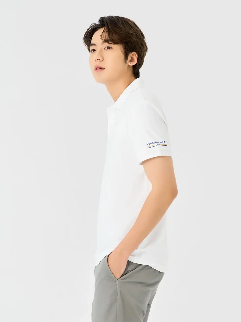 Áo Polo Nam Bạc Hà In Everyday Wear - Trắng - M