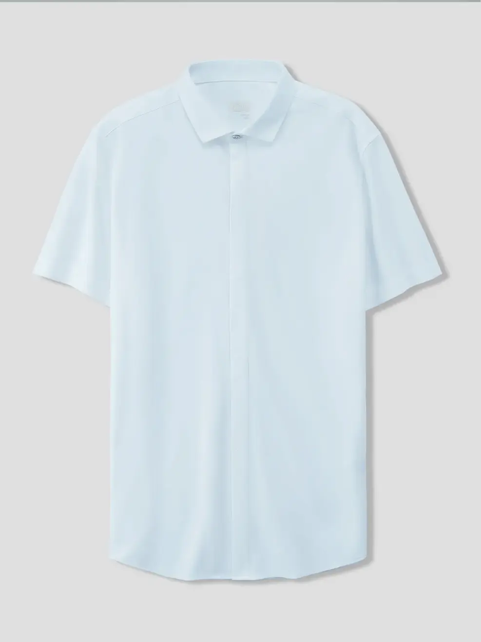 Áo Sơ Mi Nam Cộc Tay Knit Phối Nẹp - Xanh da trời 116 - S