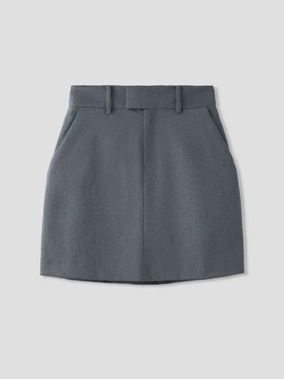 Chân Váy Nữ Dáng A Moi Mở - Ghi Đậm - S