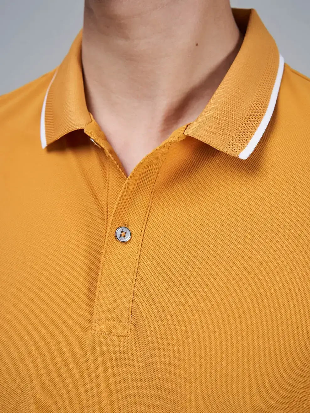 Áo Polo Nam Airycool Bo Quả Trám (APM5083) - VÀNG 018 - L
