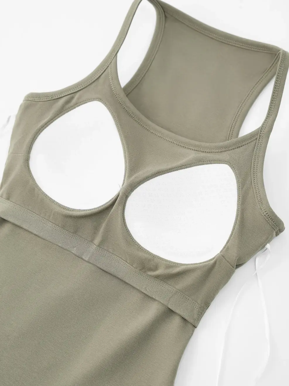 Áo Hai Dây Nữ Có Đệm Ngực - Xanh olive 027 - S