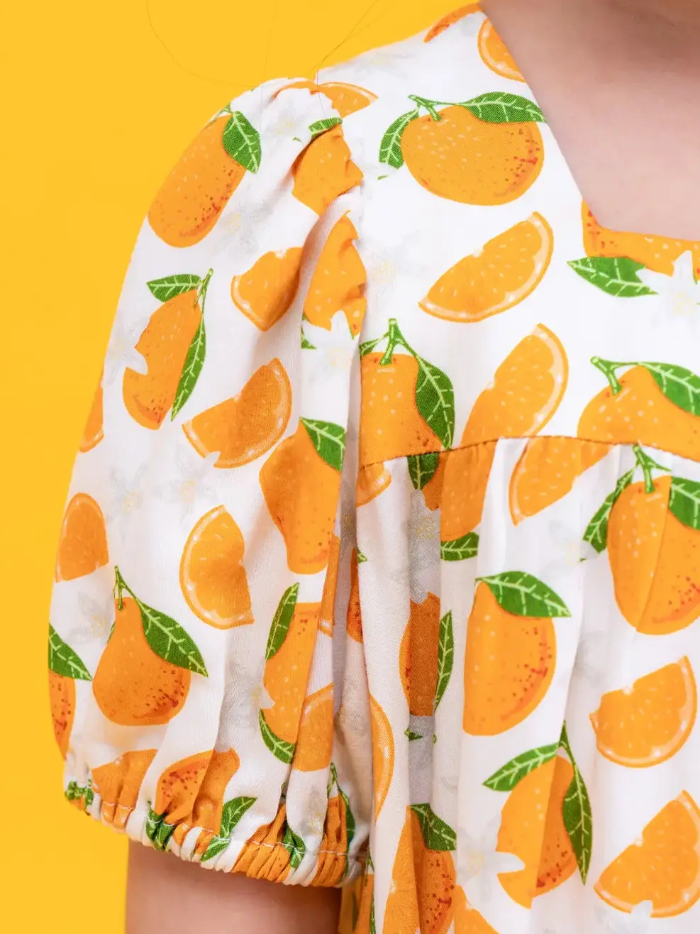 Váy kid nữ hoạ tiết - Trắng - 2