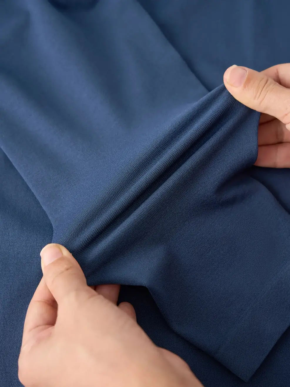 Áo Phông Dài Tay Nam Dệt Kẻ Ngực - Navy 005 - M
