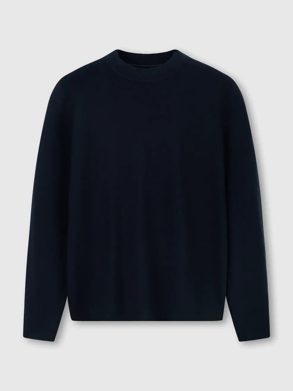 Áo Len Nam Dài Tay Cổ Lửng - Navy 001 - M