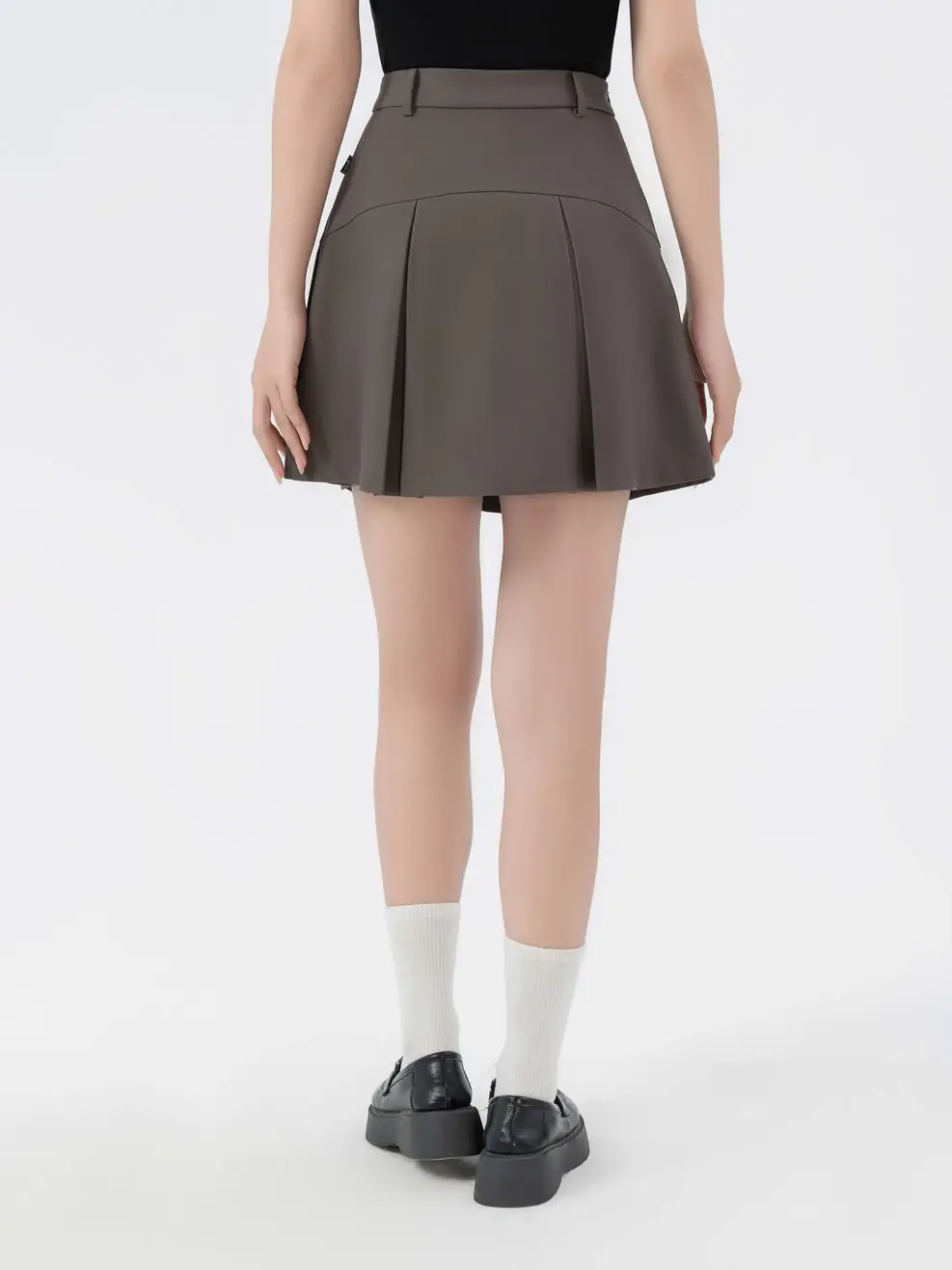 Chân Váy Nữ Ly Súp Trẻ Trung - Nâu đậm - S