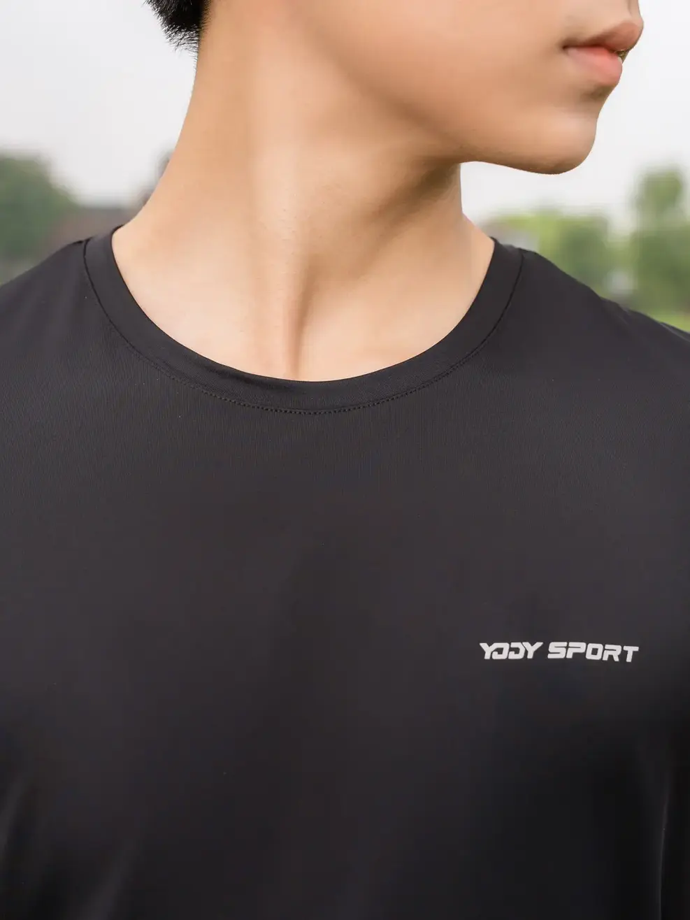 bộ đồ nam running - Đen - M