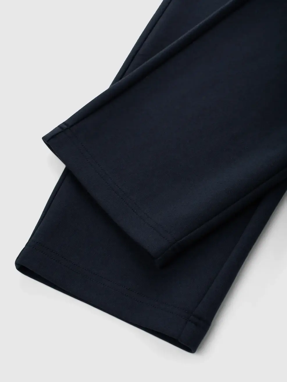 Bộ Đồ Nỉ Nam Cổ Cạp Phối Bo Dệt Kẻ - Navy 001 - M