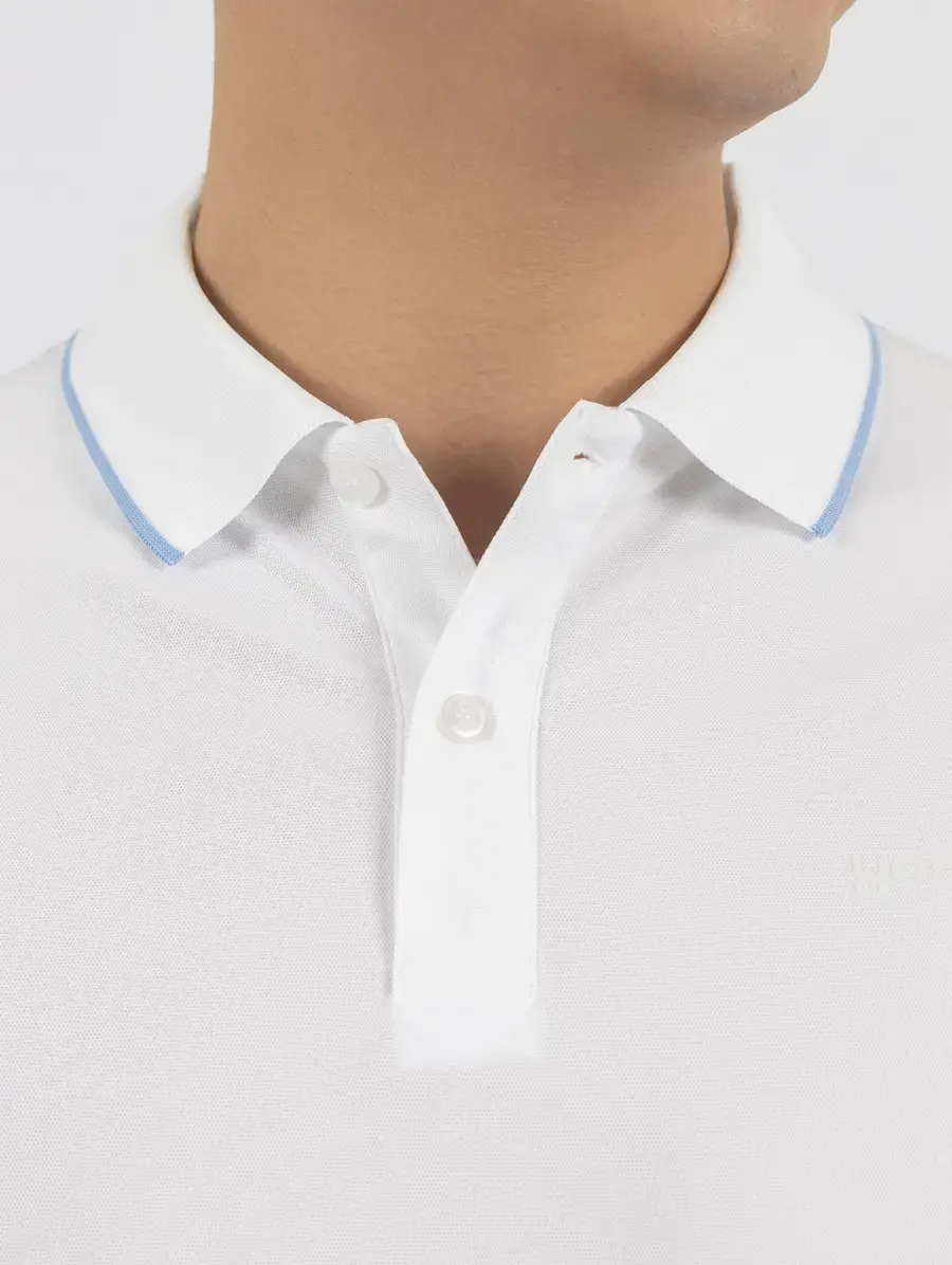 Áo Polo Nam Pique Gia Đình - Trắng - M