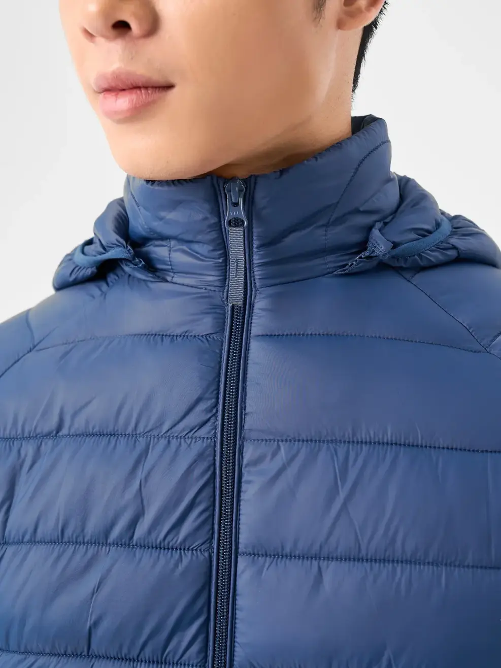 Áo Phao Nam 3S Siêu Nhẹ Tay Raglan - Xanh than nhạt - L