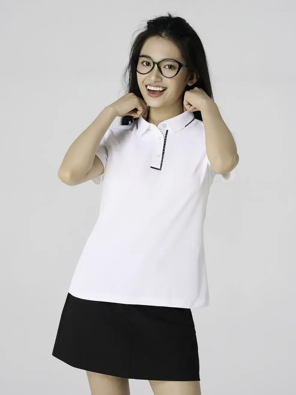 Áo Polo Thể Thao In Nẹp Không Đường May - TRẮNG 006 - XS