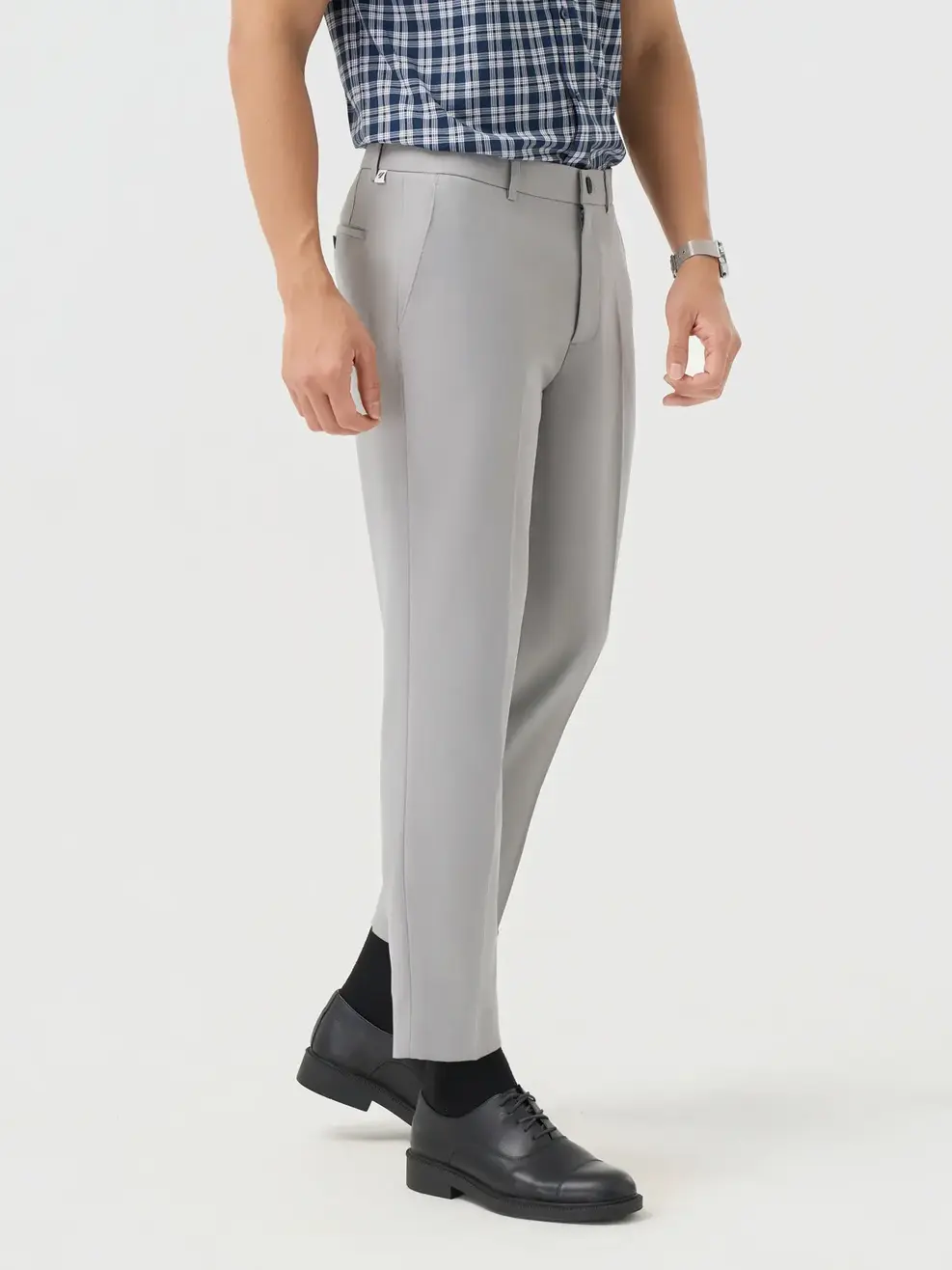 Quần Âu Nam Nano Ngang Mắt Cá Chân - Xám 060 - 29